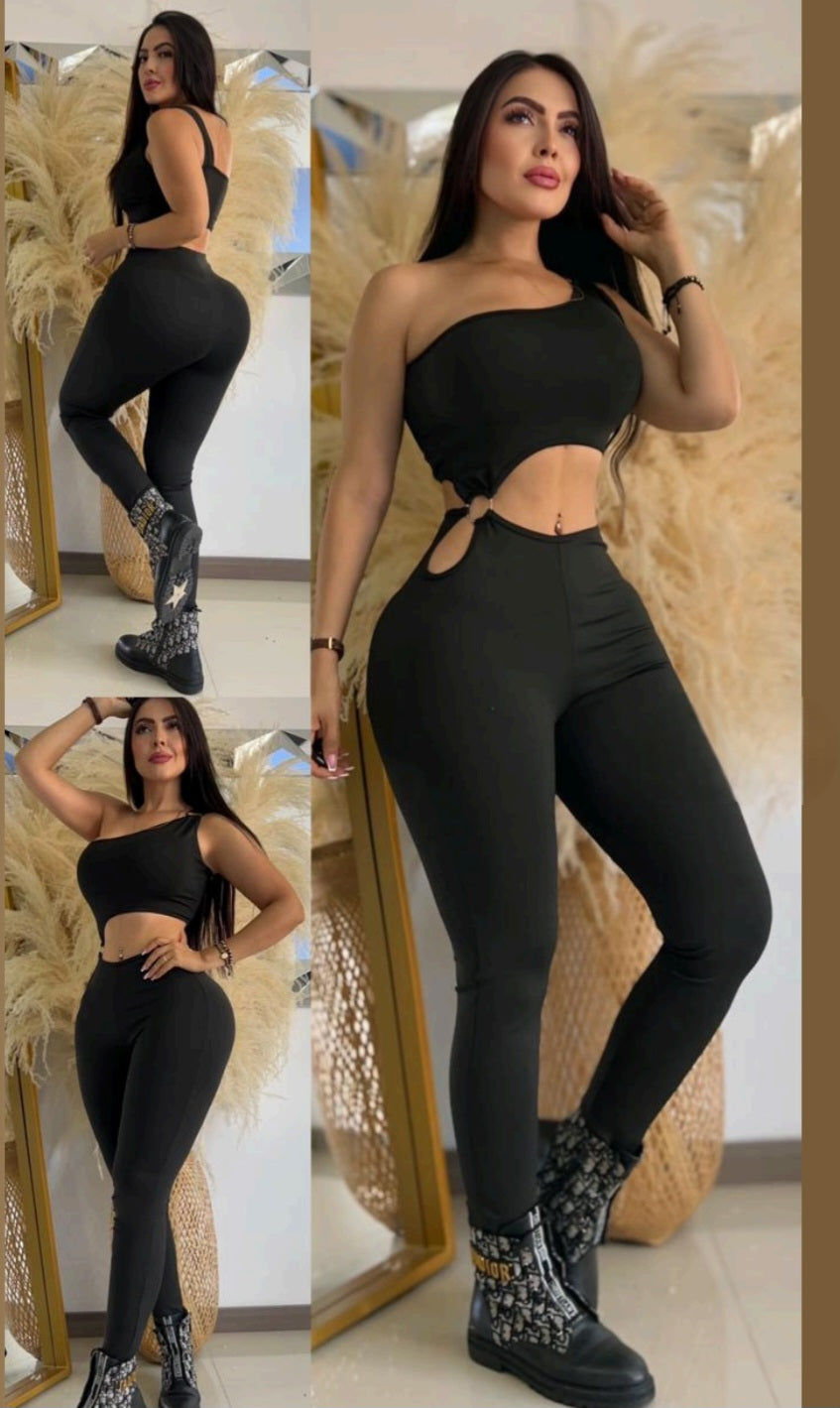 Jumpsuit abdomen afuera