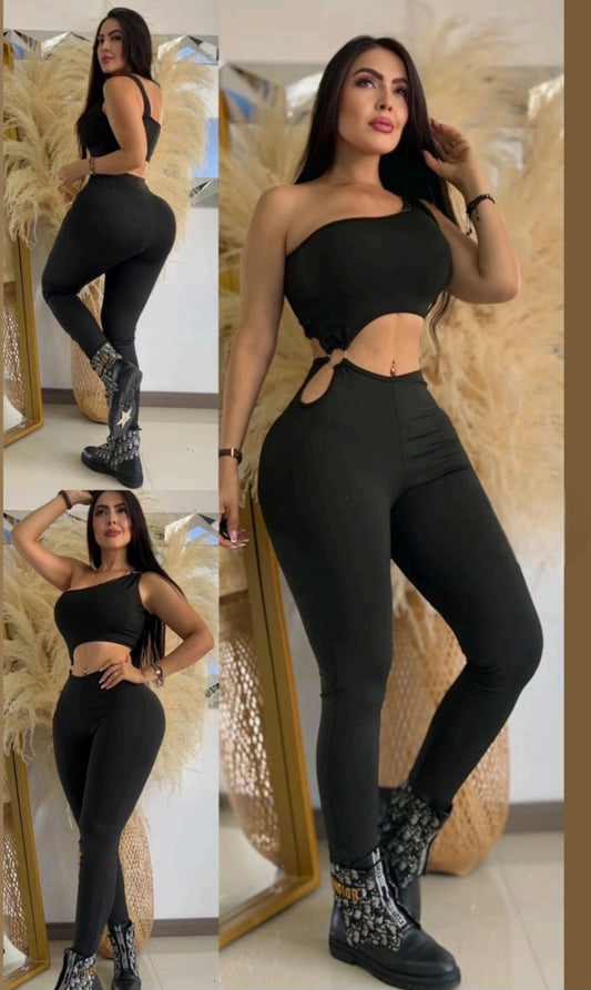 Jumpsuit abdomen afuera