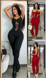 Jumpsuit Rojo Moldeador Abdomen abierto